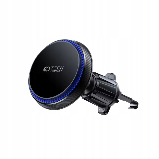 Magnetic car holder MagSafe with a 15W charger for the car grill Vent Car black