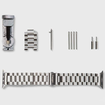 Apple hodinky Spigen moderní fit pásek 4 / 5 / 6 / 7 / 8 / se / ultra (42 / 44 / 45 / 49 mm) stříbrné