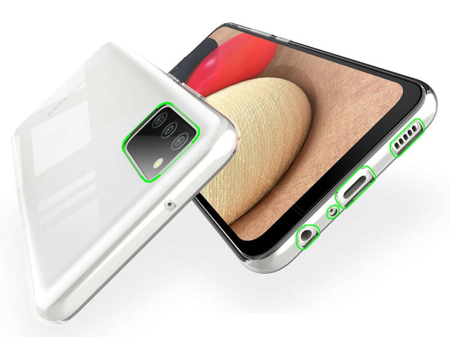 Hülle Hülle für Samsung Galaxy A02s Silikon Klarglas