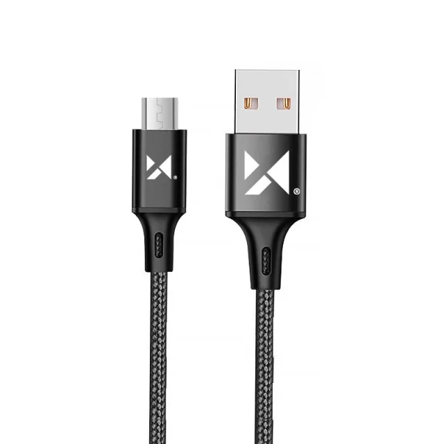 Wozinsky cable USB - microUSB 2.4A 1m black (WUC-M1B)