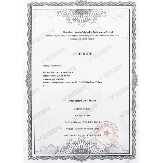 Powerbank Bateria zewnętrzna VEGER MagOn z ładowaniem Qi do MagSafe 15W - 10 000mAh PD 22,5W biały (VP1151 / W1151)