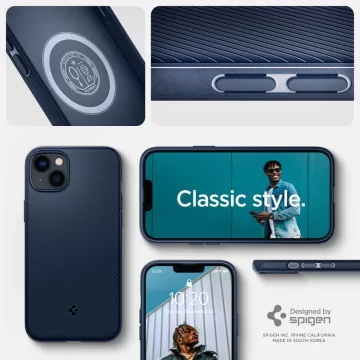 Etui Spigen Mag Armor z Apple iPhone 14 Plus Navy Blue