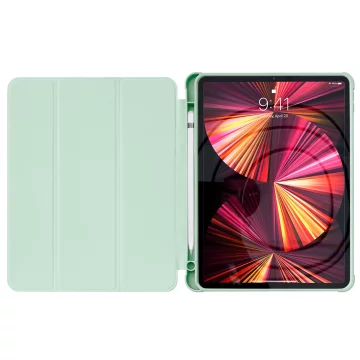 Stand Tablet Case Smart Cover Hülle für iPad Pro 12.9'' 2021/2020 mit Standfunktion grün