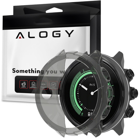 Alogické silikonové pouzdro pro Suunto 9 Peak 43 mm Black