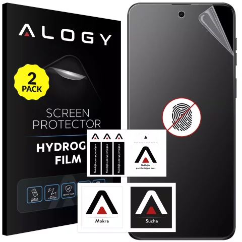 2x „MATTE“ Folie für Motorola Moto G54 / G54 Power 5G Hydrogel Alogy HydroSkin Matte Pro™ Display für „FINGERPRINT FREE“ Hülle