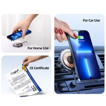 USAMS US-CD164 15W 2v1 Magnetický indukční držák pro ventilační mřížku banner CD164DZ02