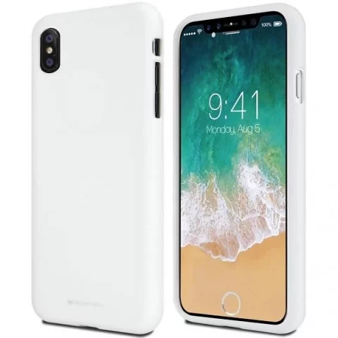 Mercury Soft Handyhülle für iPhone Xs Max weiß/weiß