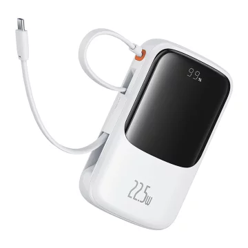 Powerbank Baseus Qpow Pro+ 10000mAh USB-C 22.5W Biały