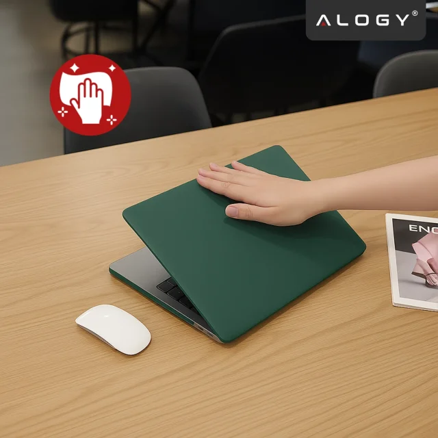 Pouzdro pro Apple MacBook Air 13 / 13,3" 2018–2021 (M1 A2337/A2179/A1932) – Flexibilní, matné ochranné pouzdro, lehké a odolné – Alogy AirGuard™ Green