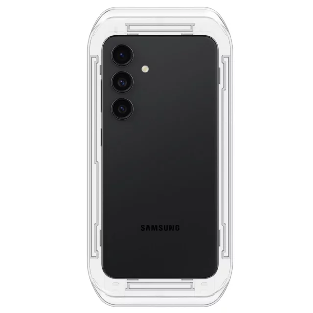 2x Szkło hartowane do Samsung Galaxy S24+ Plus S25+ Plus Spigen Glas.TR "EZ FIT" Clear 2-Pack z ramką do montażu