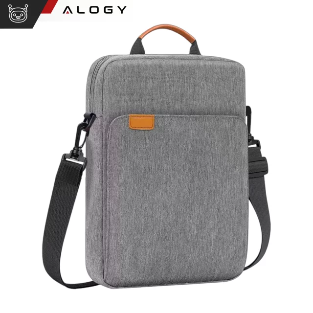 Tasche für Laptop / iPad Pro Air / Tablet 11-13 Zoll Herren Damen Unisex Schultergurt Tasche Hülle Alogy Tasche grau