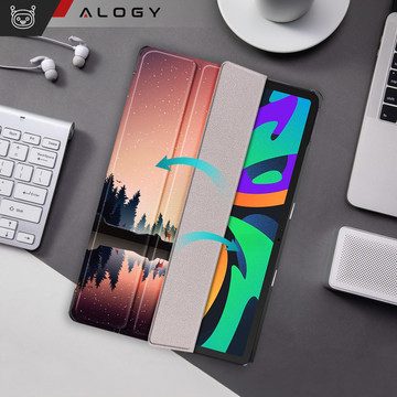 Etui do Lenovo Tab K11 / K11E 11” M11 10.95" TB330FU / TB330XU / TB331FC obudowa na tablet Case Alogy Book Cover Lake + Szkło + Rysik