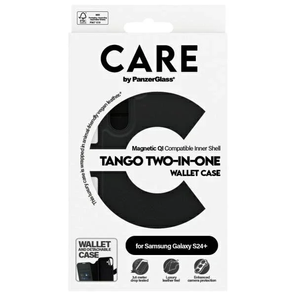 Etui do Samsung Galaxy S24+ CARE by PanzerGlass Feature Tango Wallet 2w1 Czarny