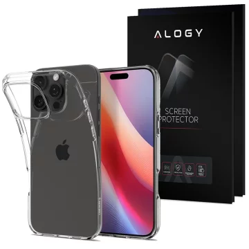 Skleněné pouzdro pro iPhone 16 Pro Max Spigen Liquid Crystal pouzdro na telefon