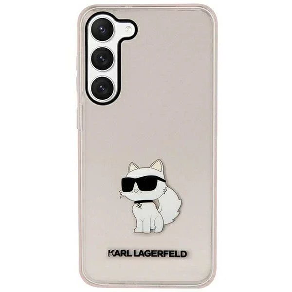 Handyschutzhülle Karl Lagerfeld KLHCS23MHNCHTCP für Samsung Galaxy S23 Plus S916 pink/pink Hardcase Ikonik Choupette