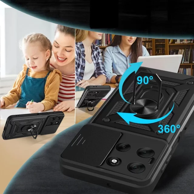 Etui do Motorola Moto G56 5G Tech-Protect CamShield Pro Czarny