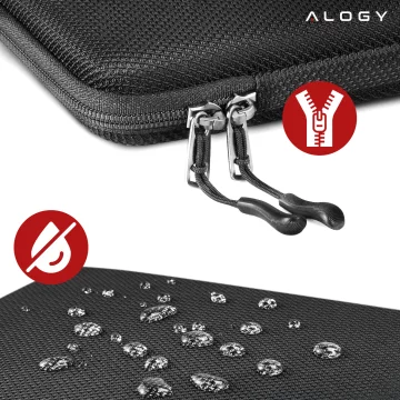 Laptop-Hülle, MacBook Air Pro 13,3 Zoll Alogy Hartschaum-Tasche, Schutzhülle für 13–14 Zoll Laptops, Schwarz