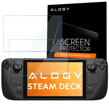 2x Szkło hartowane 9H Alogy ochrona na ekran do konsoli do Steam Deck