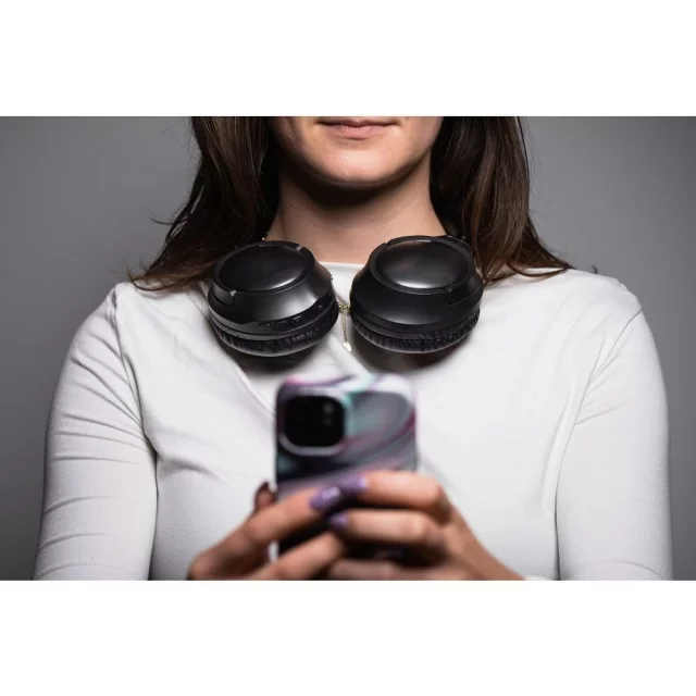 Forcell F-Audio Vibe ANC TUYA APP Kabellose On-Ear-Kopfhörer Schwarz