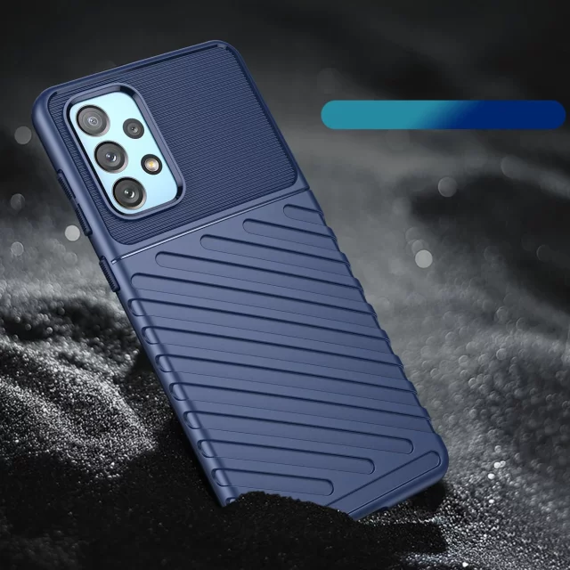 Thunder Case flexible gepanzerte Hülle für Samsung Galaxy A73 blau