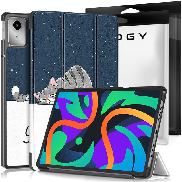 Etui do Lenovo Tab K11 / K11E 11” M11 10.95" TB330FU / TB330XU / TB331FC obudowa na tablet Case Alogy Book Cover Sleeping Cat + Rysik