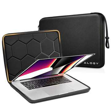 Laptop Sleeve, MacBook Air Pro 13.3" Alogy Hard Foam Bag Protective Case for 13-14" Laptops Black