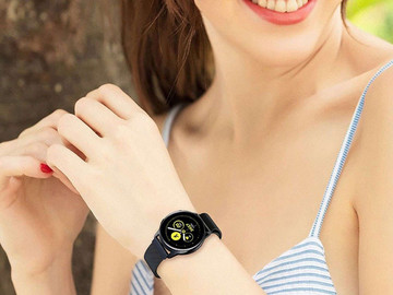 Milánský náramek Alogy pásek z nerezové oceli pro 22mm chytré hodinky Black