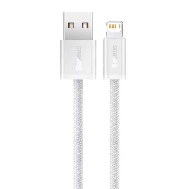 Baseus Dynamisches USB-zu-Lightning-Kabel, 2,4 A, 2 m (weiß)