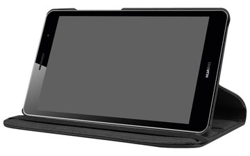 Etui obrotowe 360 Huawei MediaPad T3 7.0 Czarne + Szkło