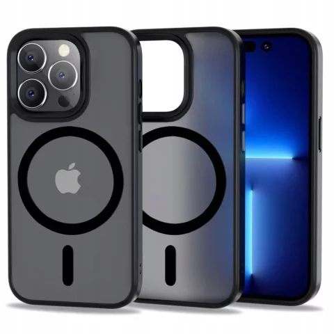 Etui Magmat MagSafe für Apple iPhone 14 Pro Max Mattschwarz