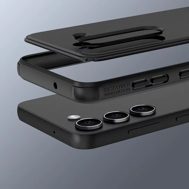 Etui Nillkin Super Frosted Shield Pro etui do Samsung Galaxy S23+ pancerny pokrowiec + podstawka na telefon czerwone