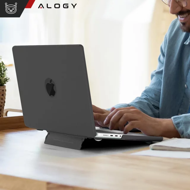 Alogy ProStand™ matte Hülle mit Ständer für MacBook Air 13,3" (A1932/A2179/A2337) Schwarz