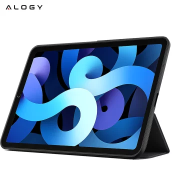 Etui do Apple iPad 10.2 9 gen 8/7 2021/2020/2019 Smart Pencil Case Alogy TPU obudowa na tablet Czarne + Szkło