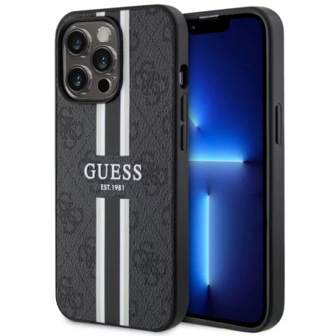 Etui Guess GUHMP13XP4RPSK für iPhone 13 Pro Max 6,7" Hardcase 4G bedruckte Streifen MagSafe