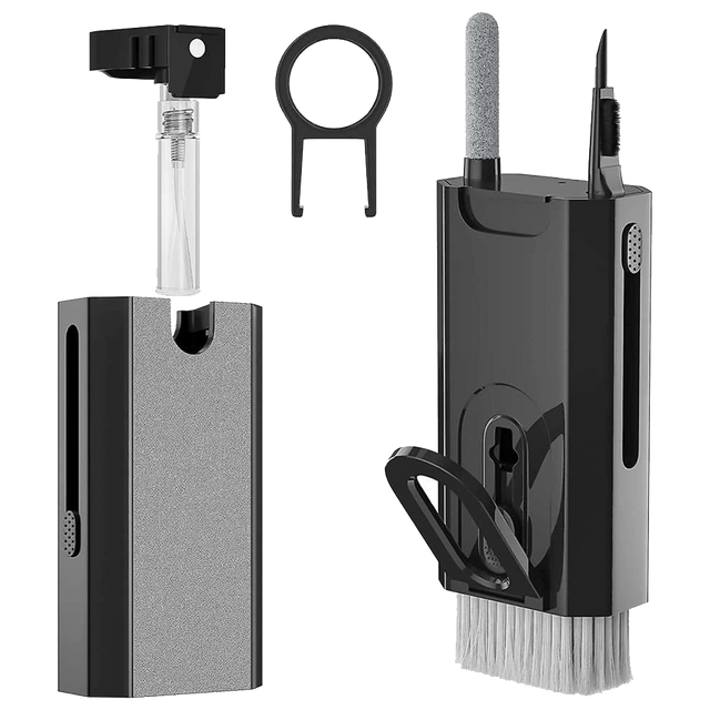 20in1 Reinigungsset zum Reinigen der Telefontastatur, Kopfhörer, Multifunktionsreiniger, Bürste, Alogy Set, weiß