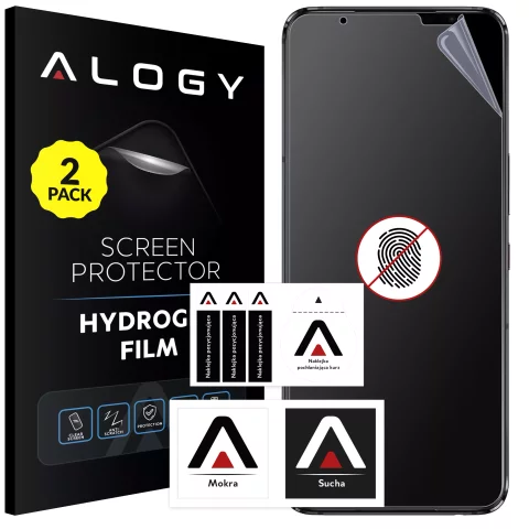 2x Folia "MATOWA" do Asus ROG Phone 6 Hydrożelowa Alogy HydroSkin Matte Pro™ na ekran do etui "BEZ ODCISKU PALCÓW"