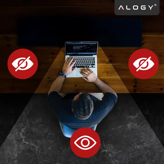 Magnetic Privacy Film for Macbook Air 15" 2023-2025 - Privacy Protection, Easy Installation, Storage Cover, Glare Reduction - Alogy SecureView™