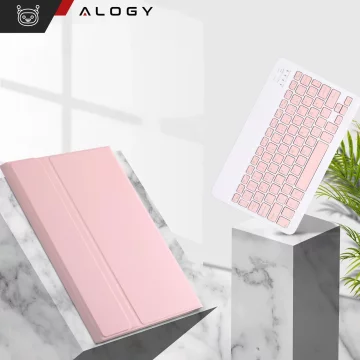 Etui ochronne z klawiaturą Alogy Keyboard case klawiatura bezprzewodowa do Lenovo Tab K11 / K11E 11” M11 10.95" TB330FU / TB330XU / TB331FC różowe