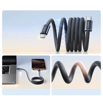 Kabel Baseus Dynamic 4 Pro Fast USB-C – USB-C 100W 1 m czarny