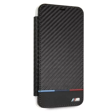 Etui ochronne na telefon BMW BMTRBKI65PUCARTCBK do Apple iPhone Xs Max book czarny/black Carbon Tricolor Stripe