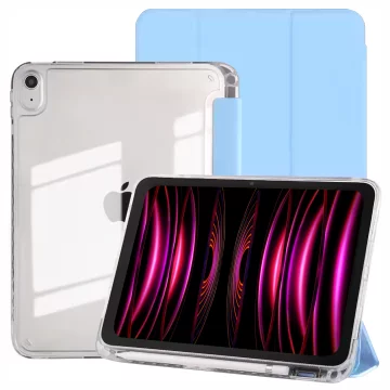 Etui do Apple iPad 11gen. 11" 2025 / 10gen. 10.9" 2022 Ochronne Hybrydowe z Miejscem na Rysik, Składana Okładka, Funkcja Podstawki, Alogy HybridBook™ Case – Błękitne