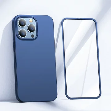 Zadní a přední kryt Joyroom 360 Full Case pro iPhone 13 Pro Tvrzené sklo modré (JR-BP935 modré)