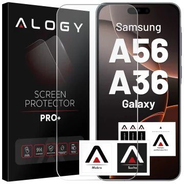 Szkło hartowane do Samsung Galaxy A56/A36 5G 2025 ochronne szkiełko na ekran 9H Alogy Heavy Pro+™️