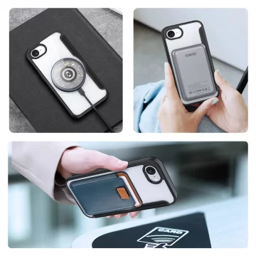 Etui ochronne Dux Ducis Skin X Pro z MagSafe na iPhone 16e – czarne