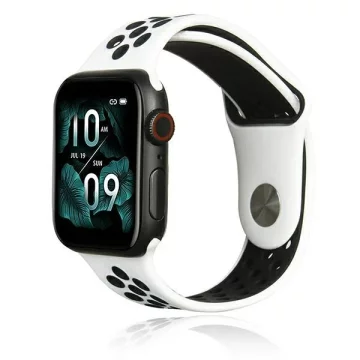 Beline Sport silikonový řemínek pro chytré hodinky pro Apple Watch 42/44/45/49 mm bílý/černobílý/černý