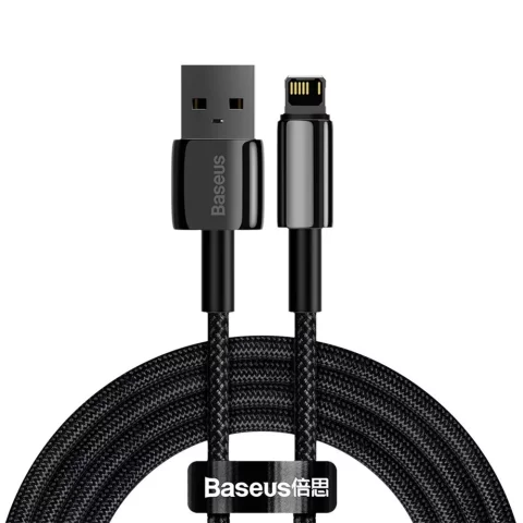 Baseus Tungsten USB - Lightning kabel 2,4 A 2 m černý (CALWJ-A01)