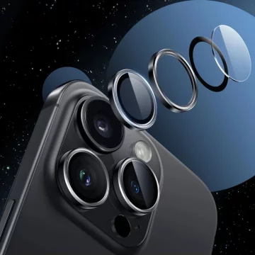 Kryt na kameru Hofi Camring Pro pro iPhone 16 Pro / 16 Pro Max Natural Titanium