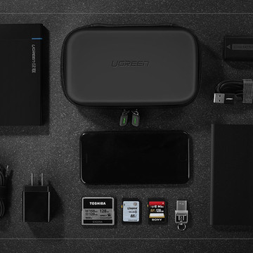 Gehäuse für SSD-Festplatte und GSM-Zubehör UGREEN M schwarz