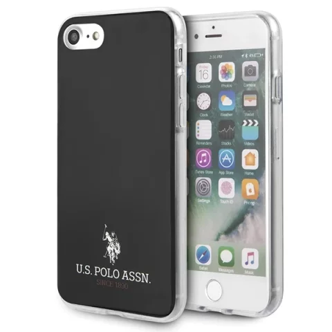 US Polo ShinyiPhone 7/8/SE 2020 / SE 2022 Handyhülle schwarz/schwarz