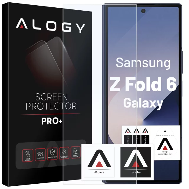 Szkło hartowane do Samsung Galaxy Z Fold 6 ochrona na ekran Alogy Screen Protector PRO+ na zewnętrzny ekran telefonu
